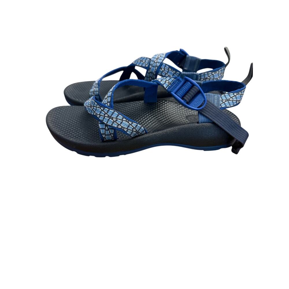 Chaco Big Kids Z/1 EcoTread Sandals Sz 6 Blue Rubber Hiking Outdoor Youth Shoes - Picture 4 of 5